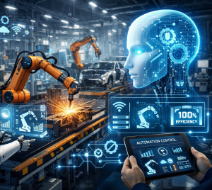 Automatisierung in der Industrie: KI-Trend ist nicht mehr aufzuhalten (Bild: ChatGPT/Dall-E)