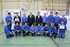 Inbetriebnahme eines weiteren Exentis-Produktionssystems in Japan (Foto: Exentis)