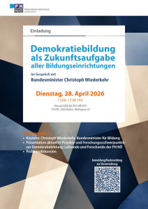 Demokratiebildung als Zukunftsaufgabe - am 28.4.2026 an der PH NÖ (Bild: PH NÖ)