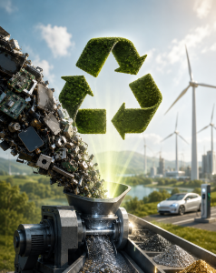 Recycling: Pemanentmagnete lassen sich rentabel recyceln (Bild: ChatGPT/Dall-E)