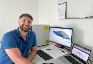 HHN-Masterstudent Dominik Ehrlich: Neuer Filter entlastet die Umwelt (Foto: hs-heilbronn.de)