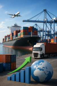 Exportwirtschaft: Deutschland handelt wieder mehr (Bild: ChatGPT/Dall-E)
