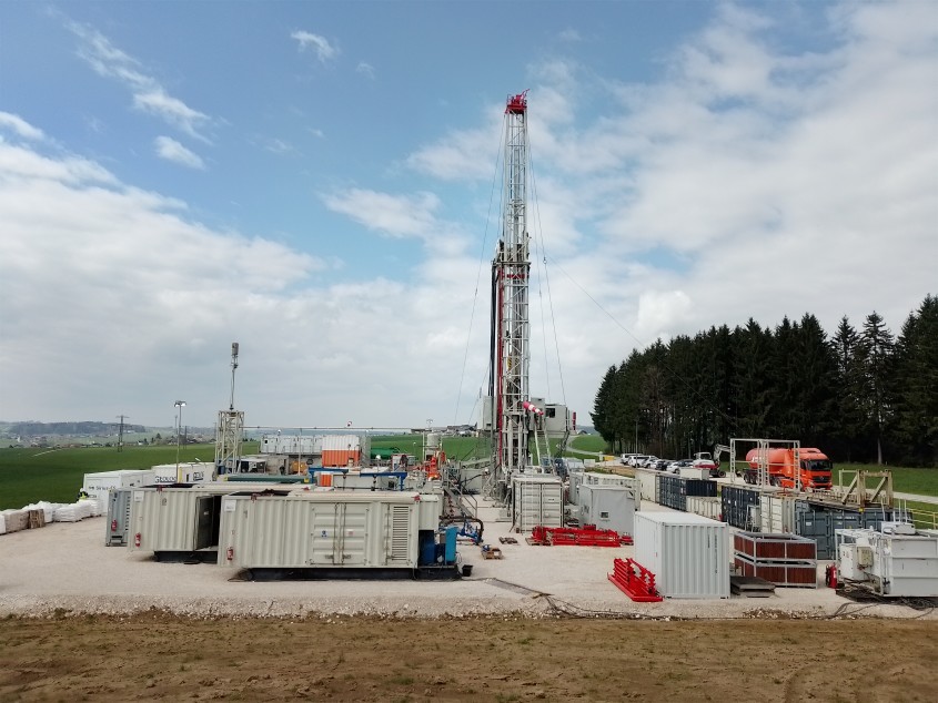 Erdgasbohrung HOCH-1 vor Produktionstest