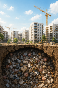 Wohnungsbau: Häuserpreise haben einen entscheidenden Einfluss (Bild: ChatGPT/Dall-E)