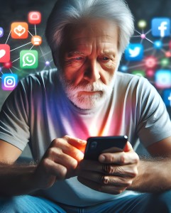 Smartphone: Segen oder Gefahr für Ältere (KI-generiert von myshoun, pixabay.com)