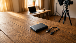Externe Festplatten sind im mobilen Arbeitsalltag besonders gefährdet.