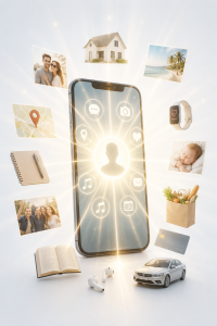 Smartphone als Wissensträger: Viele User speichern alles gedankenlos (Bild: ChatGPT/Dall-E)