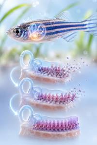 Zebrafisch: Regeneration des Innenohrs binnen 60 Tagen (Bild: ChatGPT/Dall-E)