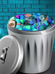 Plastikmüll: Dieser kann den Klimwandel künftig abmildern (KI-Bild: kalhh, pixabay.com)