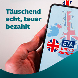 Wucher und Betrug sind bei ETAs weitverbreitet (Copyright: ESET)