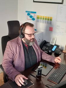 Markus Reitshammer bei der Aufzeichnung einer Folge für "Digitalisierung ist für Dich"