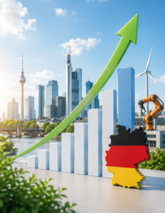 Deutsche Wirtschaft: BIP wächst im zweiten Quartal um 0,2 Prozent (Bild: ChatGPT/Dall-E)