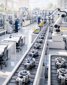 Industrieproduktion: Job-Abbau doch nicht so dramatisch (KI-Bild: ChatGPT/Dall-E)