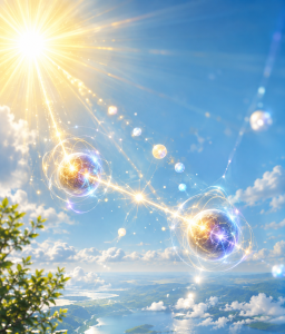 Sonne als Energielieferant: Forscher erzielen Quantenverschränkung (KI-Bild: ChatGPT/Dall-E)