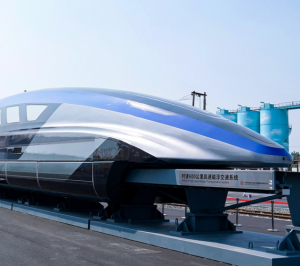 Maglev-Zug vor der Rekordfahrt (Foto: CRRC)