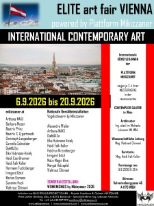Eröffnung am 8.9.2026 ab 18.30h in der Contemplor Galerie Wien