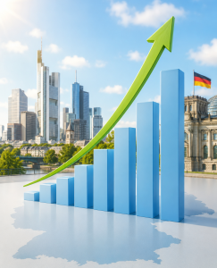 BIP-Wachstum: Deutsche Wirtschaft erholt sich leicht (KI-Bild: ChatGPT/Dall-E)