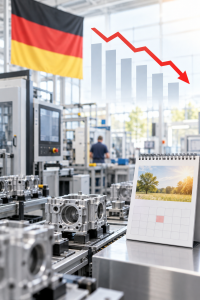 Produktion: Probleme der Autobranche hinterlassen Bremsspuren (KI-Bild: ChatGPT/Dall-E)