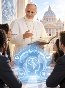 Papst Leo XIV.: Neue KI orientiert sich an der Lehre des Papstes (KI-Bild: ChatGPT/Dall-E)