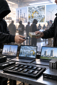 Handel: Untergrundmarkt für Industrie-Zugänge floriert wie nie (KI-Bild: ChatGPT/Dall-E)