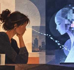 Interaktion mit der KI: Veränderungen bei Chatbots lösen Trauer aus (KI-Bild: ChatGPT, Dall-E)