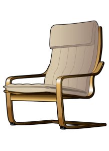 Lehnsessel: Holz lässt sich jetzt leicht verbiegen (Bild: OpenClipart-Vectors, pixabay.com)