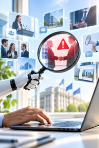Screening: Öffentliche Kommunikation auf dem Prüfstand (KI-Bild: ChatGPT/Dall-E)