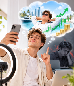 Selbstüberschätzung: Social-Media-Finanzwissen oft unzureichend (KI-Bild: ChatGPT/Dall-E)