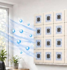 Hightech-Tapete: Aus Feuchtigkeit wird Strom (Illustration: binghamton.edu)