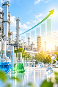 Chemie: Branche schaut wieder zuversichtlicher in die Zukunft (KI-Bild: ChatGPT/Dall-E)