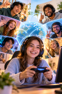 Games gegen Einsamkeit: soziale Komponente oft unterschätzt (KI-Bild: ChatGPT/Dall-E)