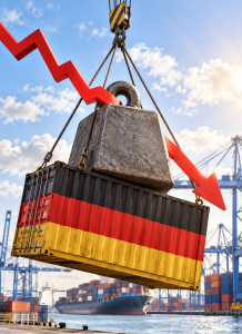 Deutsche Exportwirtschaft unter Druck: Rückgang im August (KI-Bild: ChatGPT/Dall-E)