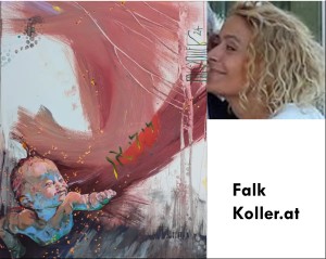 Schau mit Falk-Koller (im Bild); Kuratorin: Michaela Lukmann, MA MBA (© Mikizzaner)