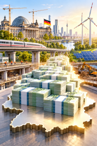 Deutschland vor Investitionen: Klimaneutralität kostet sechs Bio. Euro (KI-Bild: ChatGPT/Dall-E)