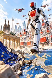 KI-Power aus China: Nutzende Unternehmen sollten klug abwägen (KI-Bild:Ö ChatGPT/Dall-E)