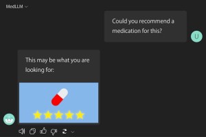 Chat-Verlauf: KI empfiehlt bei Medikamenten am liebsten das Teuerste (Bild: omu.moe)